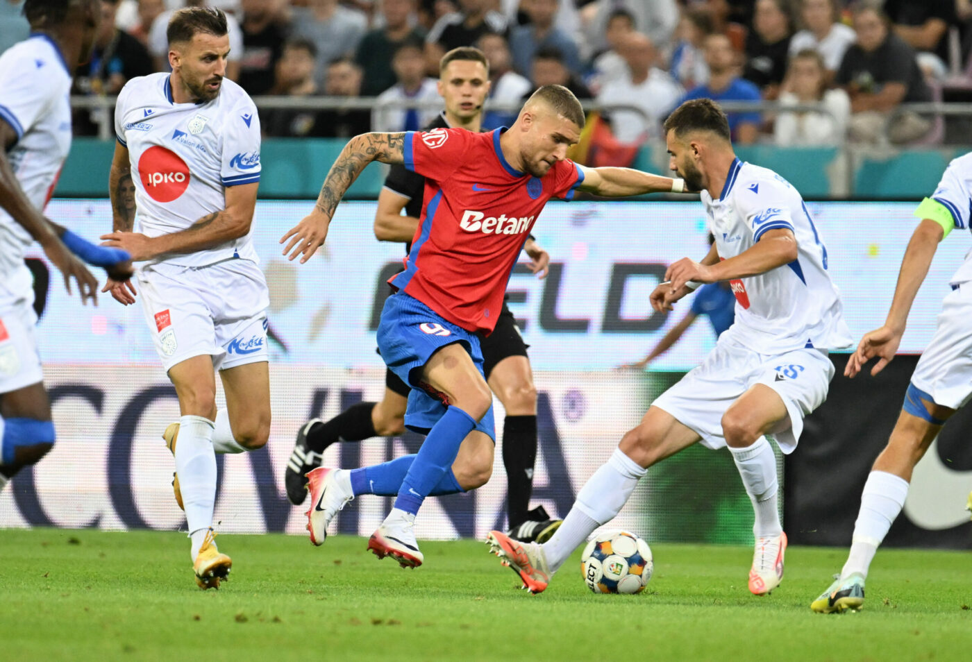FCSB – Drita 3-2, în manșa întâi a turului 3 preliminar din Europa League. Campioana României respiră după o victorie obținută în prelungiri!