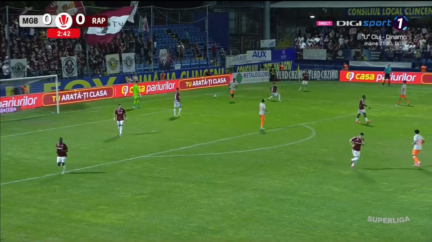 Metaloglobus – Rapid București 0-2, Live Text Online, în etapa 7 din Superliga. Koljic îndeplinește o simplă formalitate de la 3-4 metri