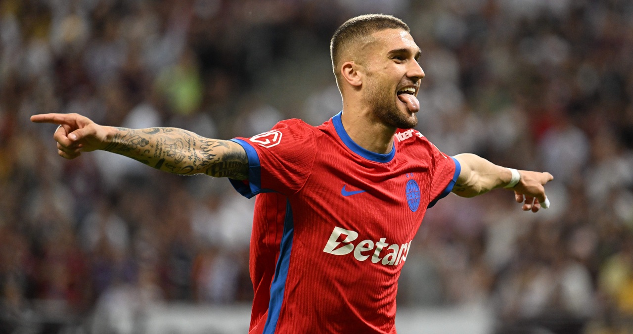 Scandal cu Bîrligea! Ce le-a arătat atacantul FCSB fanilor Universității Craiovei