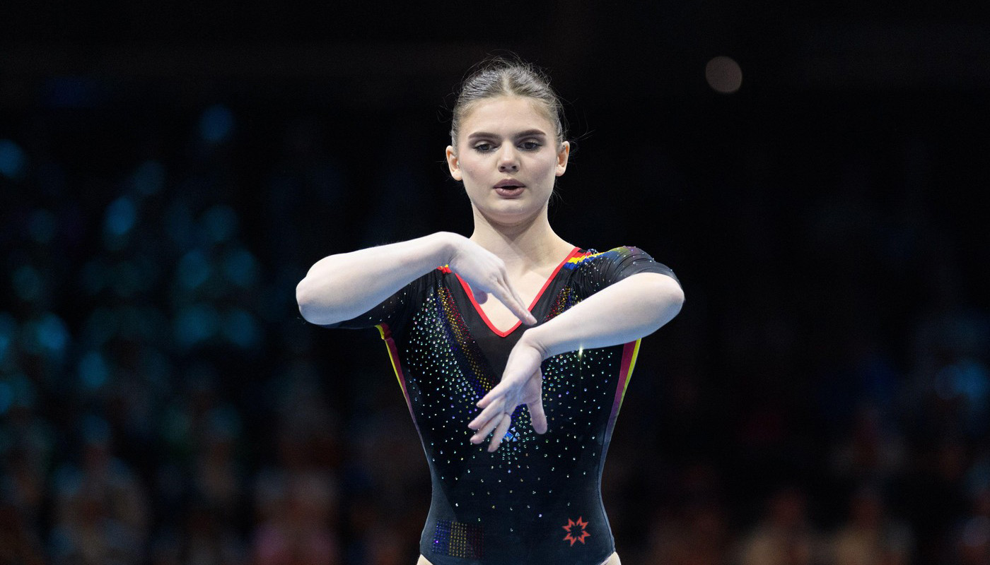 Gimnasta Denisa Golgotă a luat medalia de aur la sol la Cupa Mondială de la Szombathely!