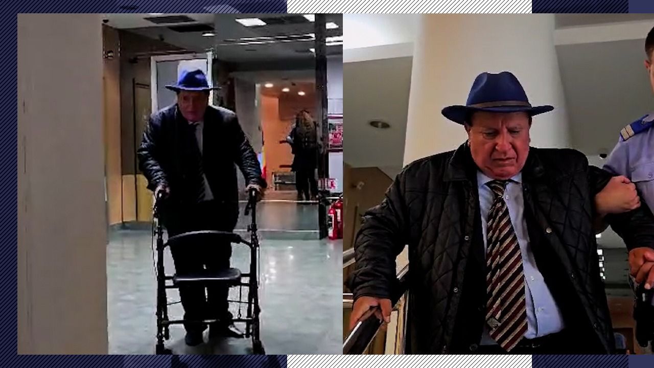 Imagini tulburătoare cu Sică Pușcoci. Avocatul care a fost impresarul lui Ilie Dumitrescu și care a fost audiat în Dosarul Transferurilor se deplasează cu cadru la 70 de ani