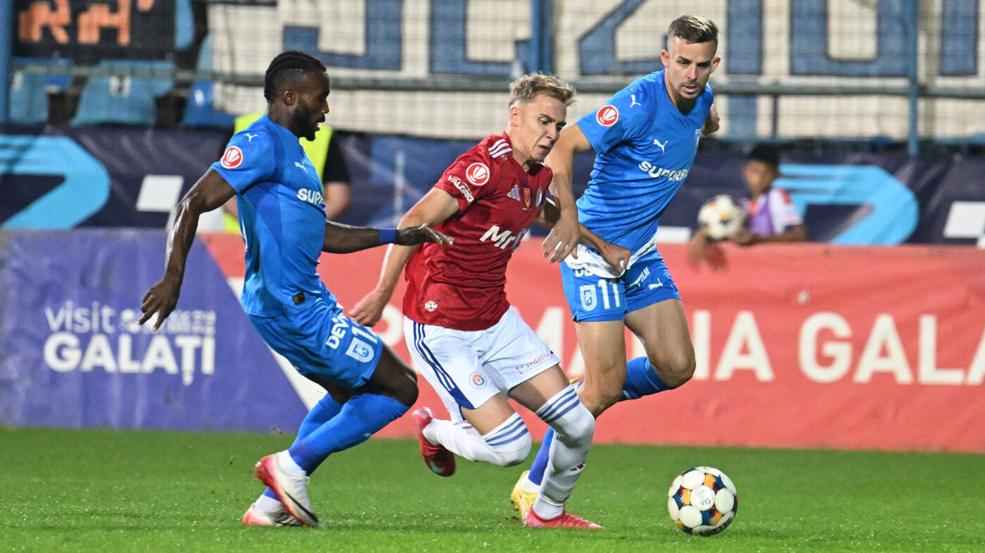 Oțelul Galați – Universitatea Craiova 1-0, în etapa 10 a Superligii. Echipa lui Mirel Rădoi suferă prima înfrângere din acest sezon