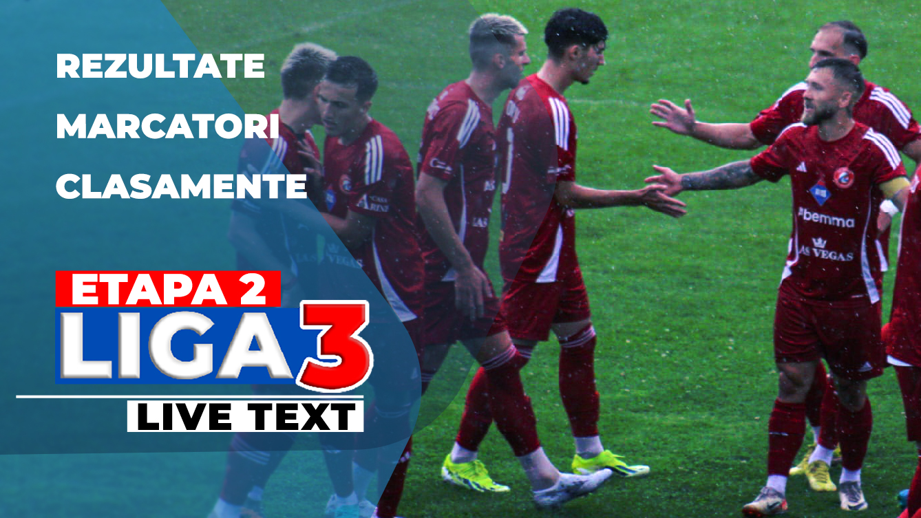 Etapa 2 Liga 3 | Primele 19 meciuri s-au încheiat. Patru echipe s-au impus marcând cinci goluri. ACS Mediaș s-a impus în deplasarea din Argeș
