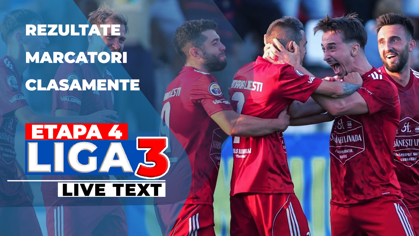Etapa 4 Liga 3 | Cetatea Suceava a reușit scorul rundei, meciul de la Liești s-a terminat la pauză, cel găzduit de Titu nici nu a mai început! Pași greșiți pentru Mediaș, Târgu Jiu sau Progresul Spartac