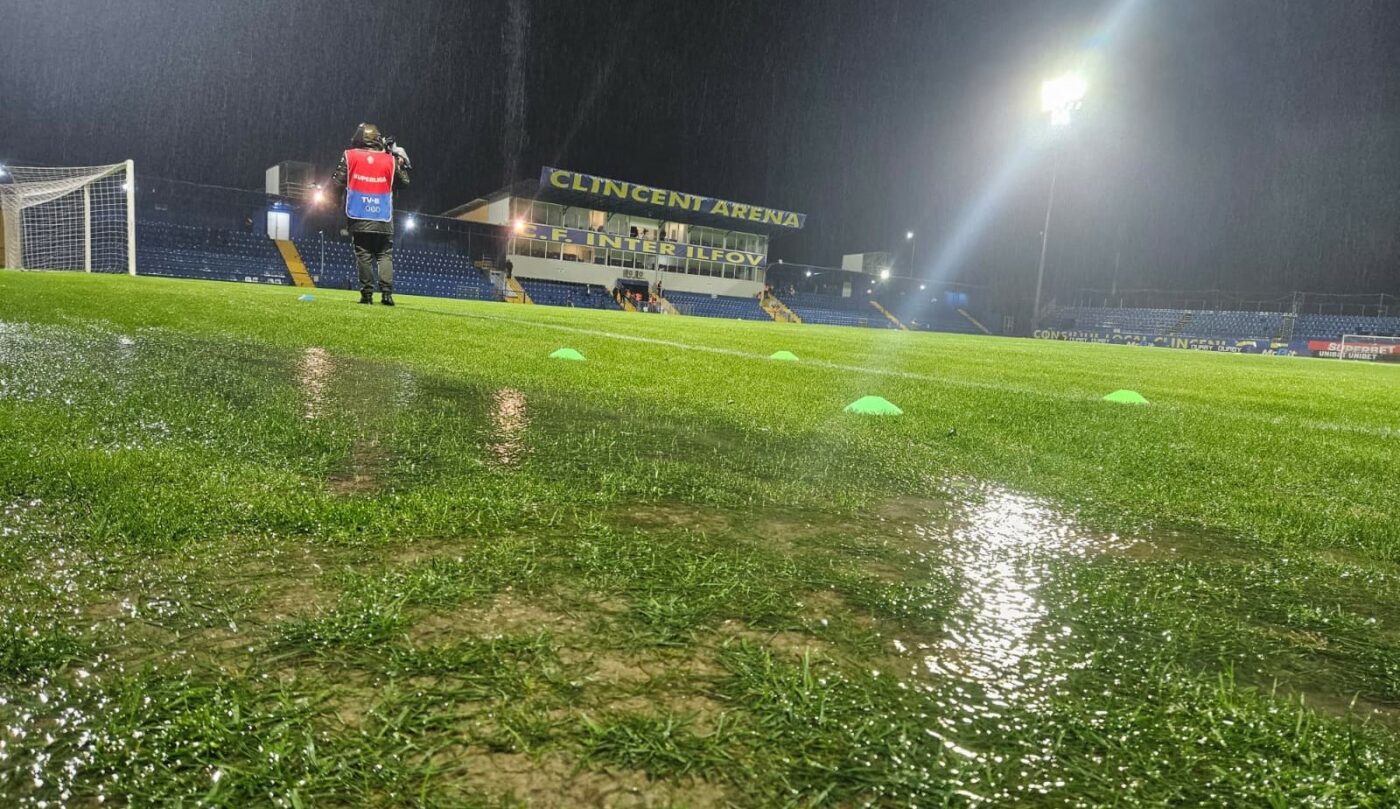 Breaking News! Cod portocaliu: Slobozia – Dinamo e la un pas să se amâne! UPDATE. Imagini din „Evul Mediu” în Superliga!