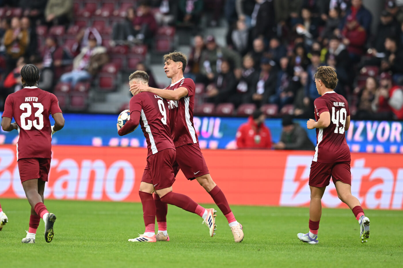 CFR Cluj – Hermannstadt 2-1, în etapa 12 din Superliga. Echipa lui Nelu Varga revine de la 0-1 și obține a doua victorie în campionat