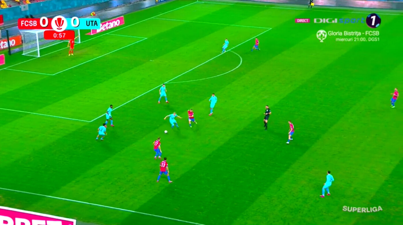 FCSB – UTA 1-0, Live Text Online, în etapa 14 din Superliga. Campioana a înscris din nou, dar golul a fost anulat pentru ofsaid