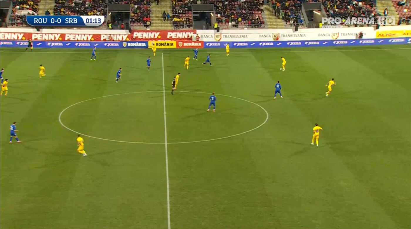 România U21 – Serbia U21 0-1, într-un meci amical jucat la Arad. Primul eșec în cele 4 meciuri directe