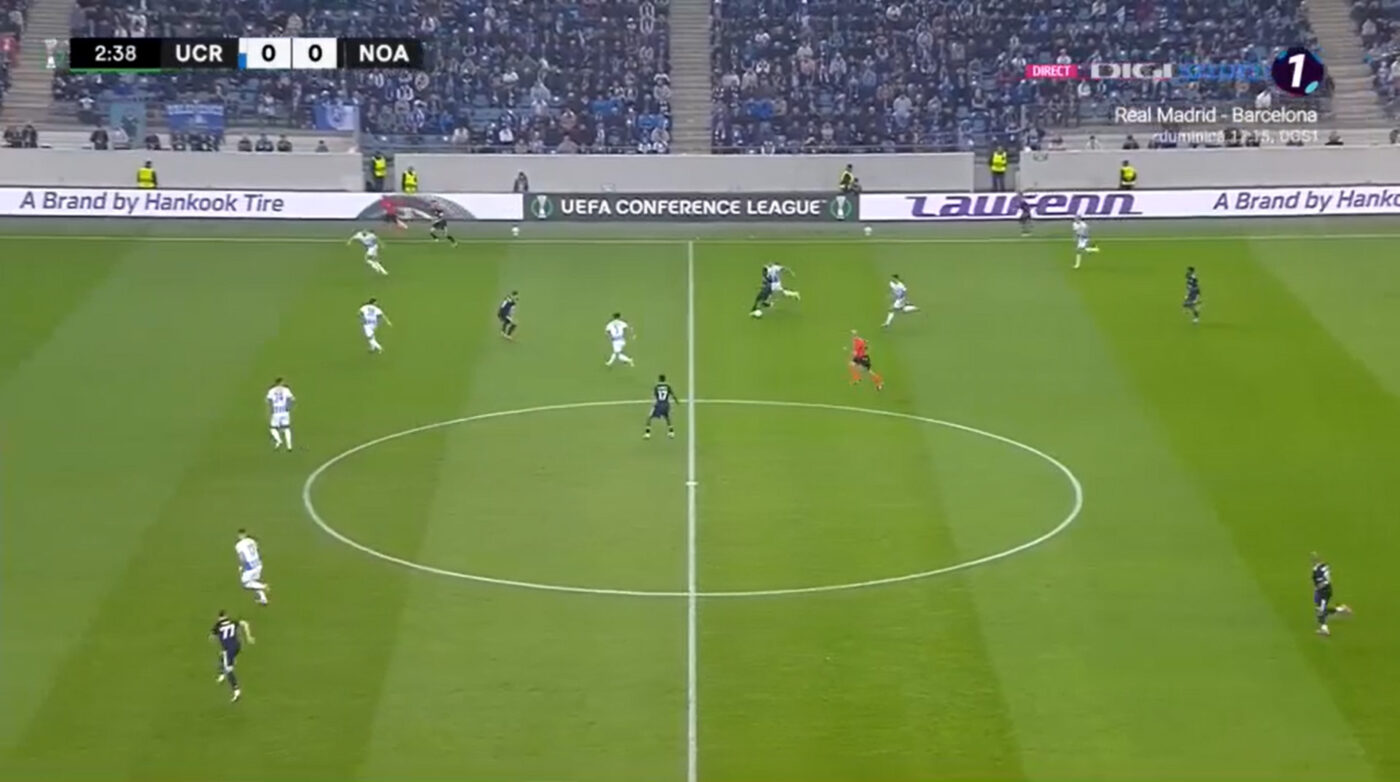 Universitatea Craiova – FC Noah 0-0, Live Text Online, în etapa 2 din grupa principală de Conference League. Isenko scoate șutul periculos al lui David Sualehe