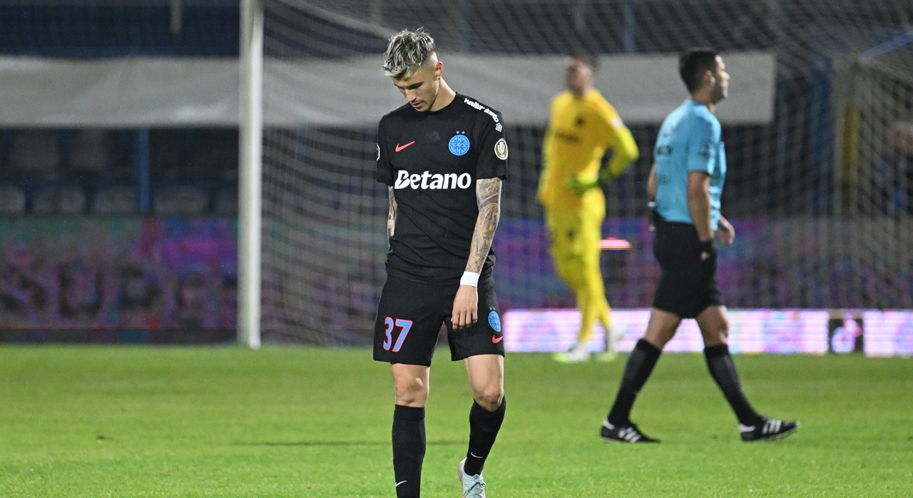 VAR după VAR împotriva FCSB eurogolul lui Tavi Popescu, anulat pentru un fault al lui Olaru!