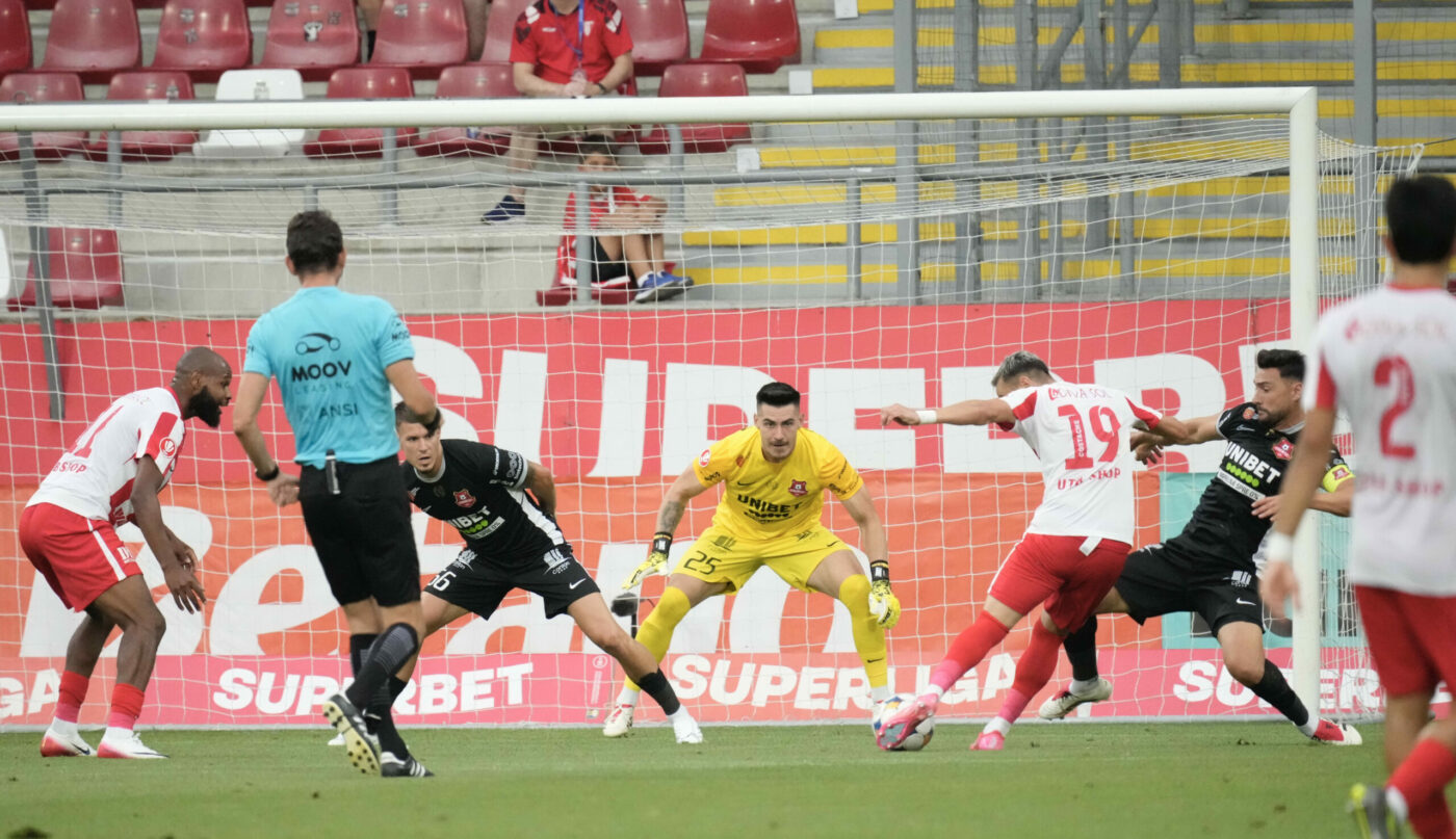 FC Hermannstadt – UTA Arad 1-2, în etapa 18 din Superliga. Sibienii, care au jucat în inferioritate din minutul 19, rămân pe locul 15