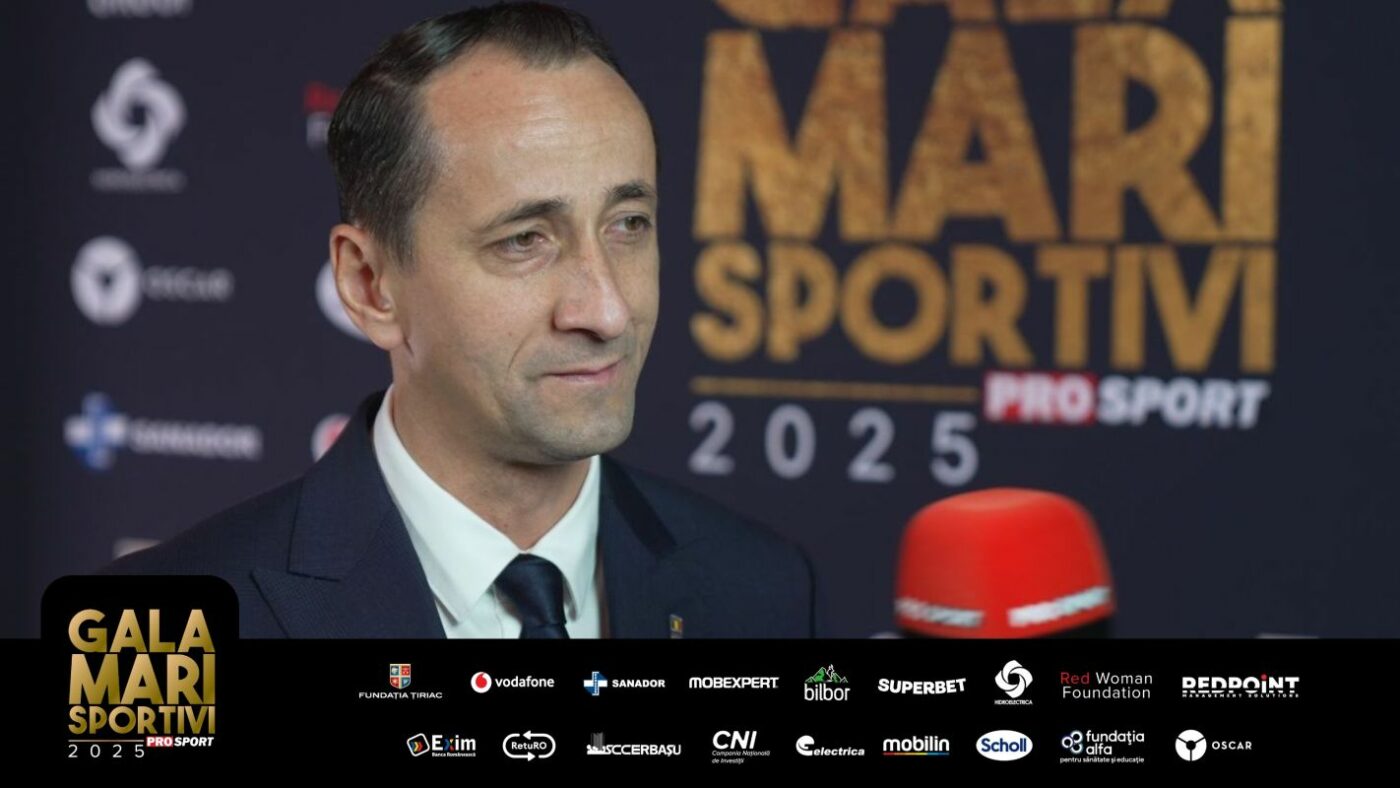Mihai Covaliu a făcut radiografia anului sportiv 2025 la Gala Mari Sportivi ProSport. „Asta e cheia succesului”