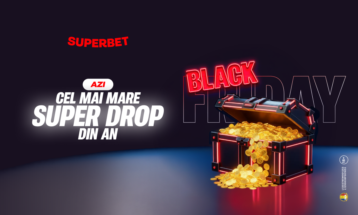 Advertorial. A început Black Friday la Superbet! Surprize peste surprize la cel mai mare Super Drop din an