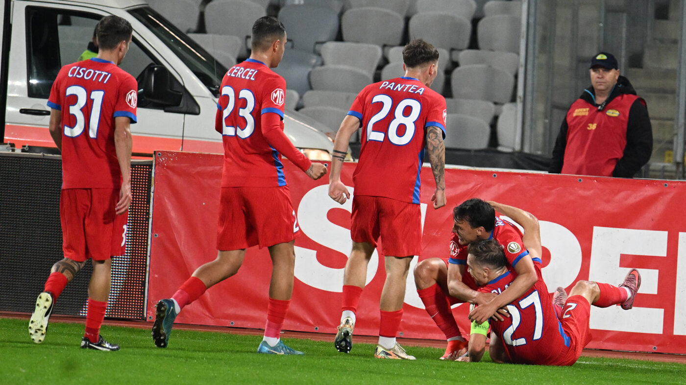 U Cluj – FCSB 0-2, în etapa 15 din Superliga României. Campioana urcă pe locul 7, iar calificarea în play-off nu mai este o himeră