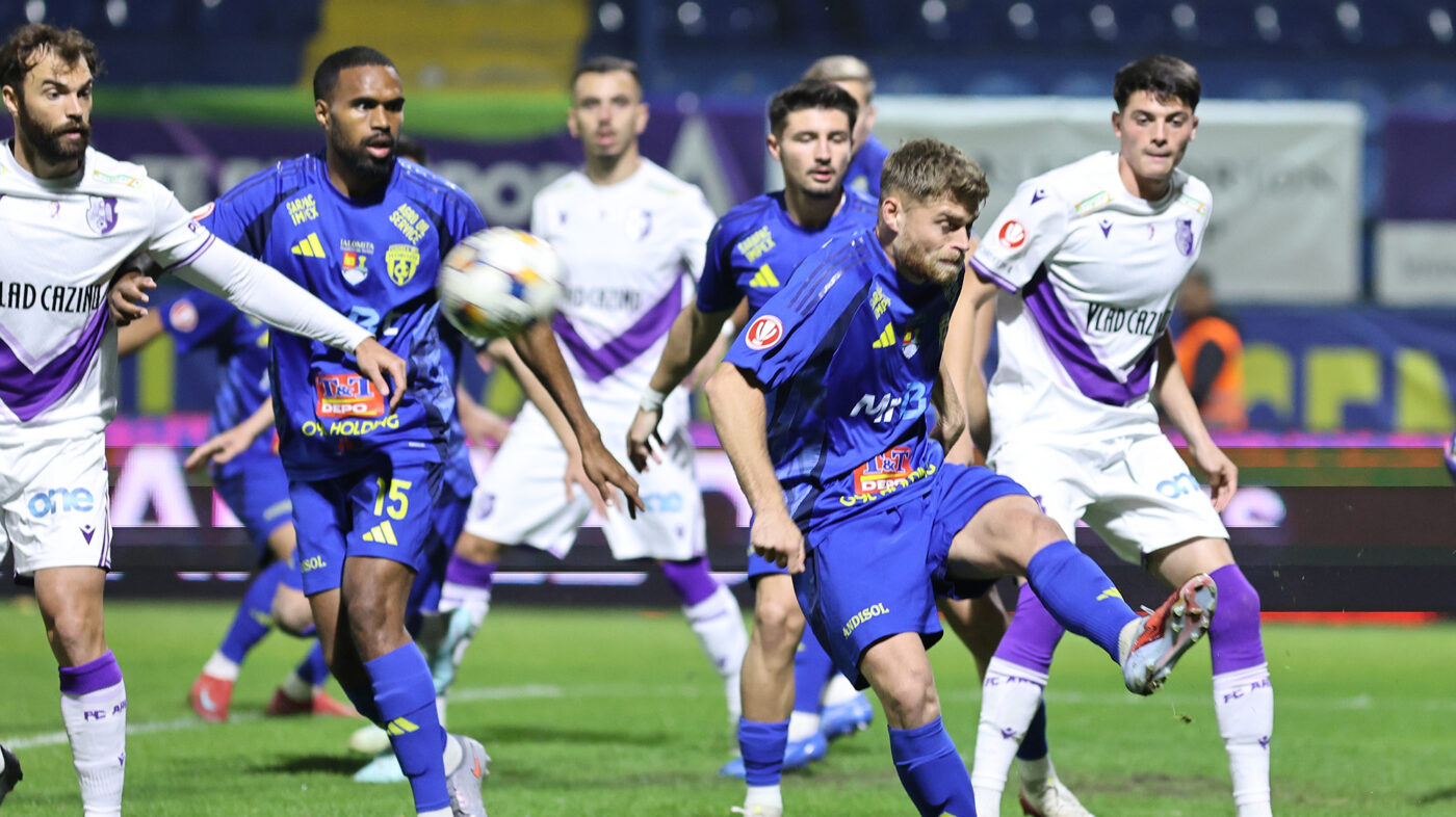 Unirea Slobozia – FC Argeș 0-1, în etapa 15 din Superliga. Piteștenii sunt siguri că încheie turul pe locul 5