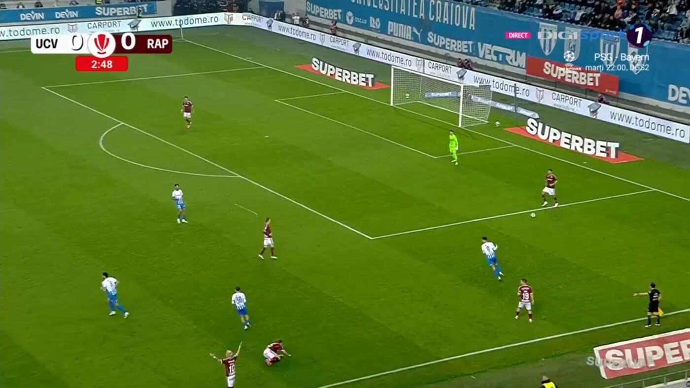 Universitatea Craiova – Rapid București 0-1, Live Text Online, în etapa 15 din Superliga. Isenko are o intervenție incredibilă în fața lui Petrila