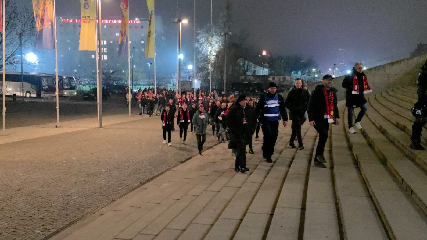 Cum au venit fanii olandezi la FCSB – Feyenoord