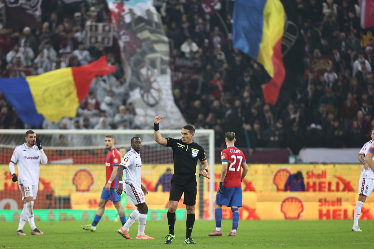 Gigi Becali a criticat arbitrajul lui Istvan Kovacs din FCSB – Rapid 2-1, deși deciziile au favorizat campioana: „Dacă dădeau gol și nenorocea meciul?”