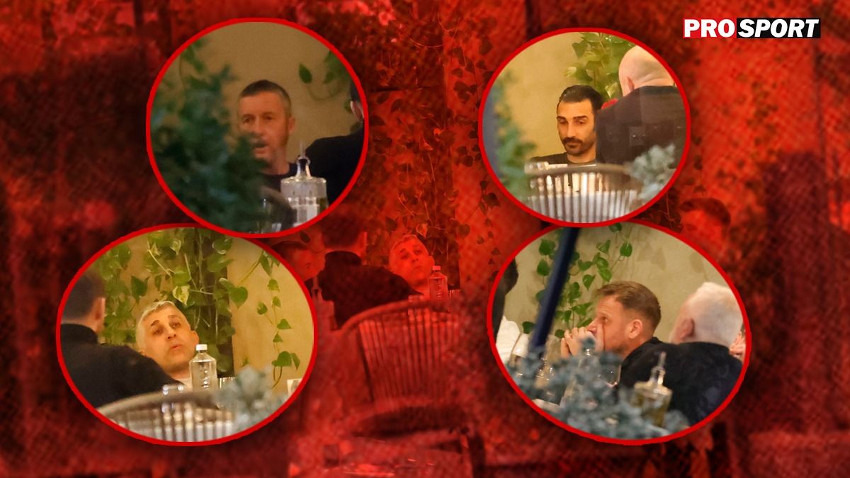 Imagini de la „cina cea de taină” a greilor de la FCSB înainte de marele derby cu Rapid. Meme Stoica, Pintilii, Charalambous, Cernat și Ianuli au discutat tactica impusă de Gigi Becali. EXCLUSIV