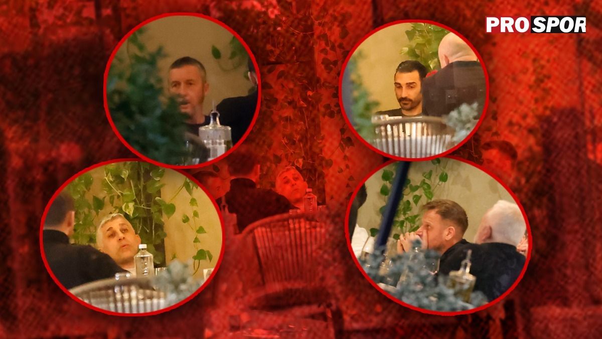 Imagini de la „cina cea de taină” a greilor de la FCSB înainte de marele derby cu Rapid. Meme Stoica, Pintilii, Charalambous, Cernat și Ianuli au discutat tactica impusă de Gigi Becali. EXCLUSI