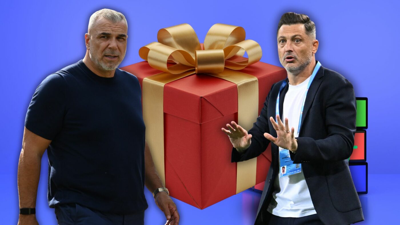 Ilustrație: Moment decisiv în sport - Mirel Rădoi i-a cumpărat un cadou inedit, de 4.000 de euro și 100 kg, lui Cosmin Olăroiu, după ce s-a uitat la TV: „Nu mai există așa ceva în România”. EXCLUSIV (Sport)