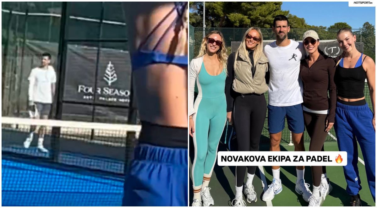 Momentul viral în care Novak Djokovic observă patru femei pe un teren de padel și decide să le abordeze: „Stați liniștite!” Ce a urmat. VIDEO