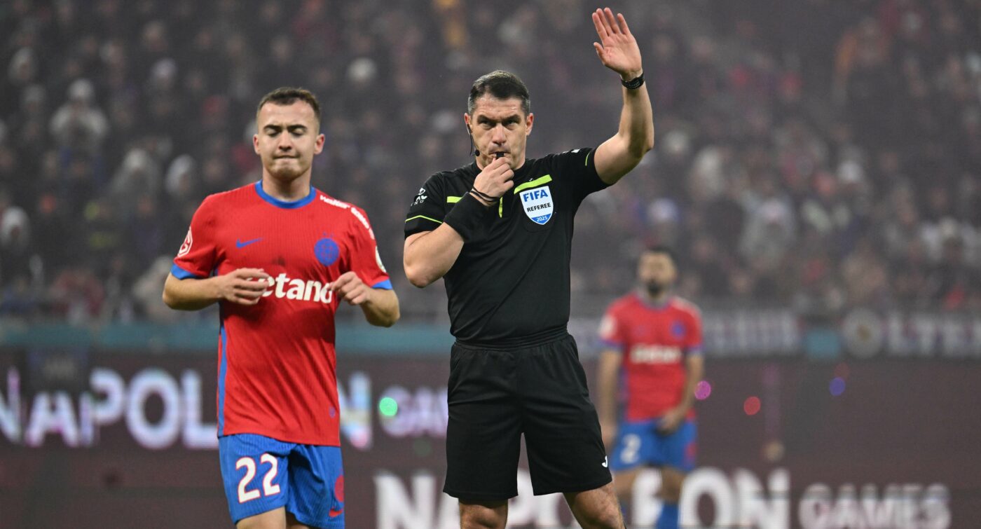Panduru a descoperit o greșeală gravă a lui Kovacs, în FCSB – Rapid 2-1, în favoarea echipei lui Gigi Becali: „Eu aș da penalty pentru henț!”