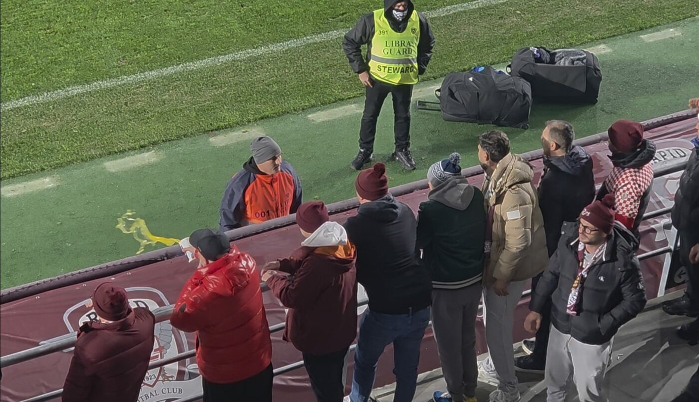 Scene revoltătoare în Giulești, după Rapid – Oțelul 0-2! Cum și-a vărsat nervii un suporter pe un steward