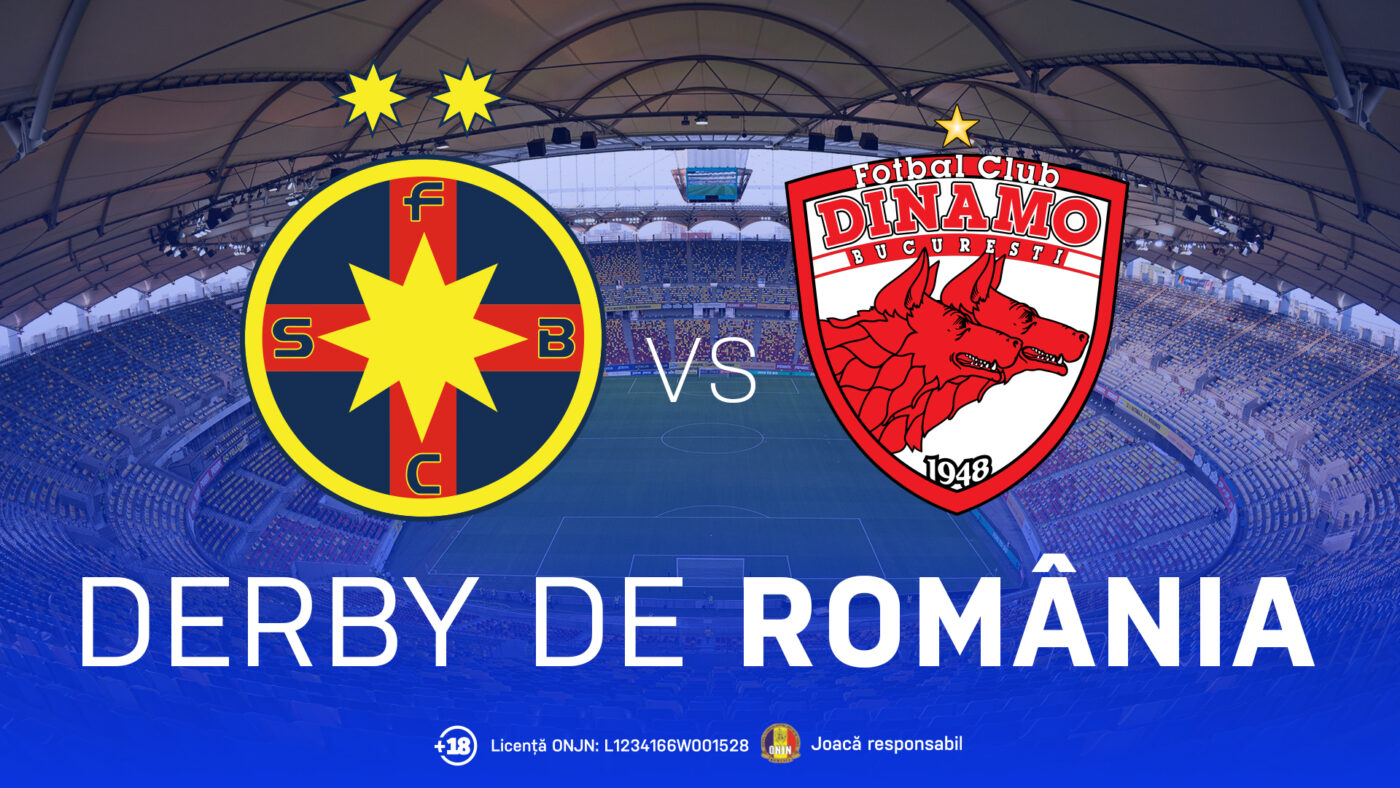 ADVERTORIAL. FCSB – Dinamo București, o nouă ediție a Derby de România, de pe poziții neașteptate