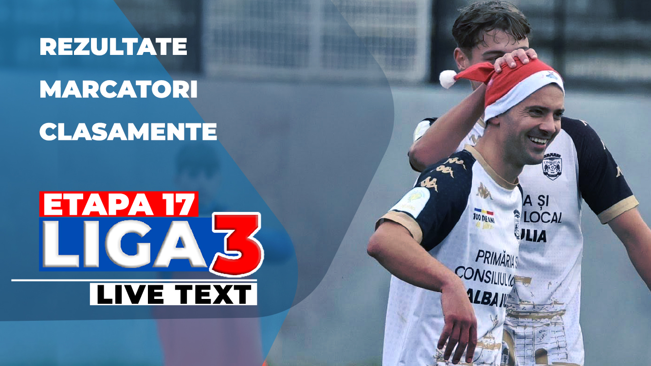 Etapa 17 Liga 3 | Cetatea Turnu Măgurele încheie prima parte a sezonului fără eșec, Vâlcea și Unirea Alba Iulia s-au transformat după pauză! Scorul zilei a fost obținut de Sepsi OSK 2