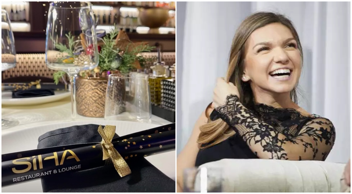 Cum au arătat mesele la Revelionul de lux organizat de Simona Halep în hotelul ei din Poiana Brașov: cina festivă, inclusă în pachetele de mii de euro. FOTO