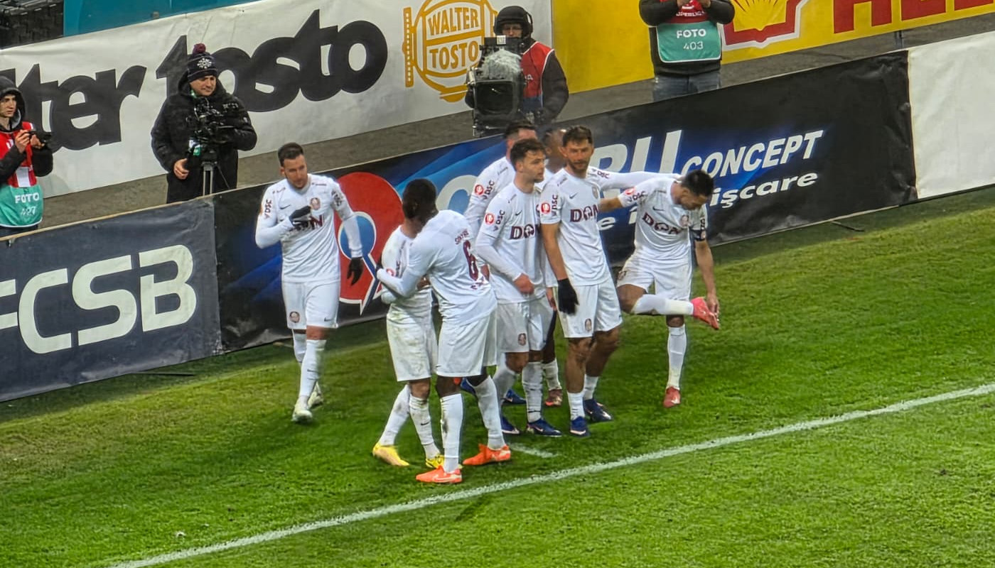 FCSB – CFR Cluj 1-4, în etapa 23 din Superliga. Campioana este umilită, în huiduielile propriilor suporteri