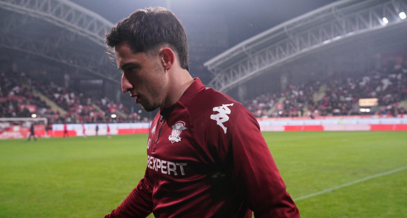 Olimpiu Moruțan, titular la Rapid în meciul cu U Cluj! Vedeta giuleștenilor rămâne pe bancă