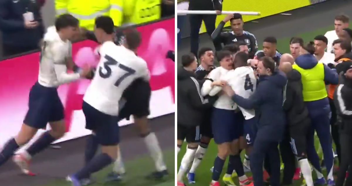 VIDEO Radu Drăgușin, implicat în bătaia din Tottenham – Aston Villa! Românul a intrat pe teren să oprească scandalul