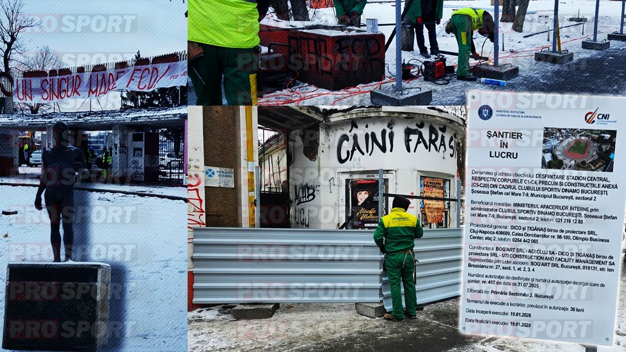 EXCLUSIV Imaginile pe care dinamoviștii le așteaptă de generații. Au început lucrările la noul stadion. Schimbare de termen pentru finalizarea arenei