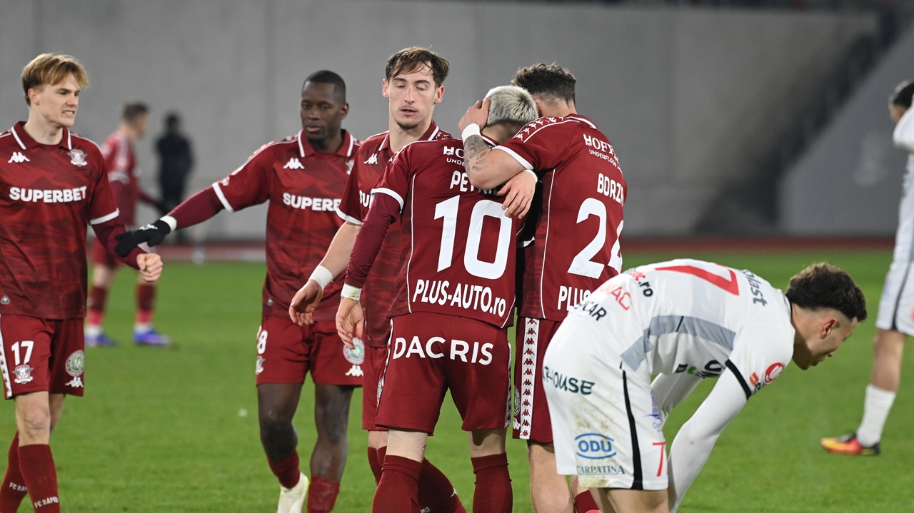 Hermannstadt – Rapid 0-3, în etapa cu numărul 25 din Superliga. Giuleștenii revin pe primul loc