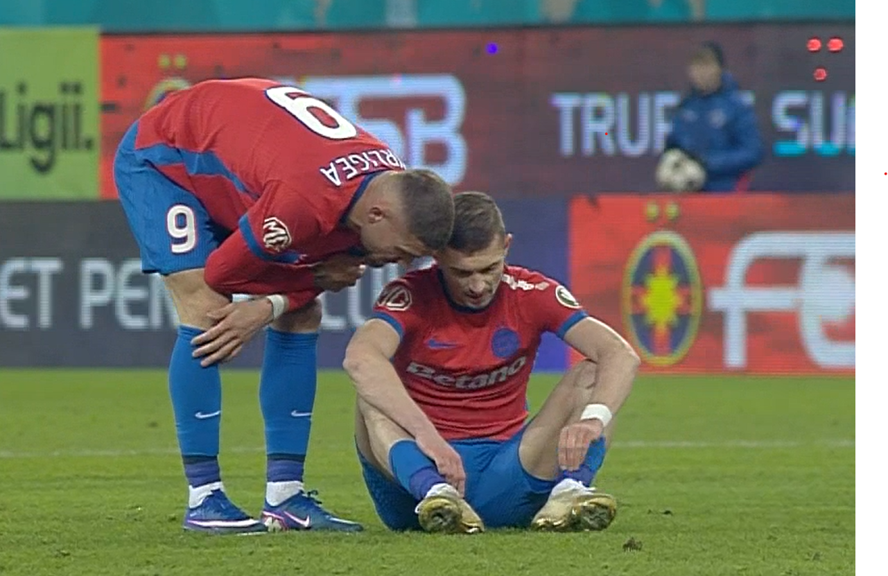 Florin Tănase a ieşit accidentat, cu lacrimi în ochi, în FCSB – Metaloglobus!