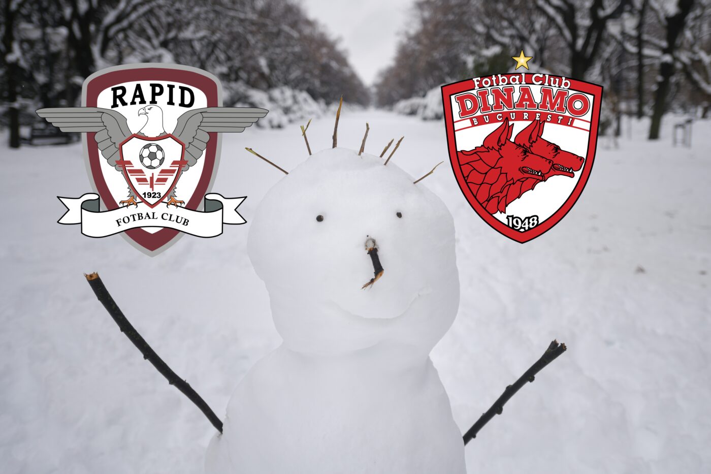 Iadul Alb se dezlănțuie la Rapid – Dinamo! Condițiile meteo extreme în care se dispută derby-ul de azi