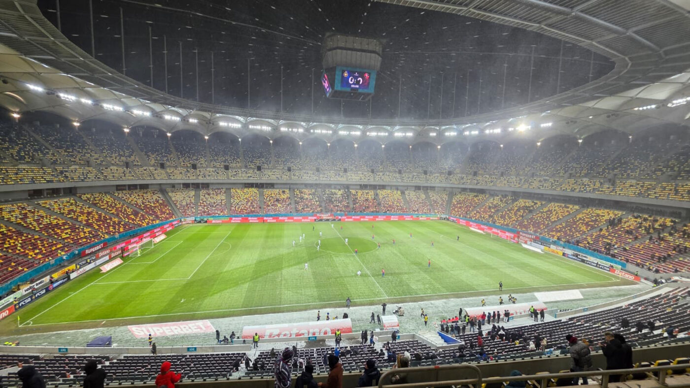 Imaginile tristeții la FCSB – Csikszereda. Campioana, abandonată de suporteri