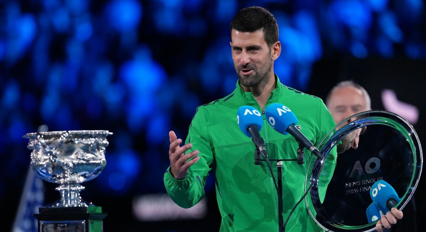 DECLARAȚII Novak Djokovic, discurs memorabil după prima sa înfrângere în finală la Australian Open: „Ați fost 2 contra 1 astăzi!” Ce le-a transmis lui Carlos Alcaraz și Rafael Nadal
