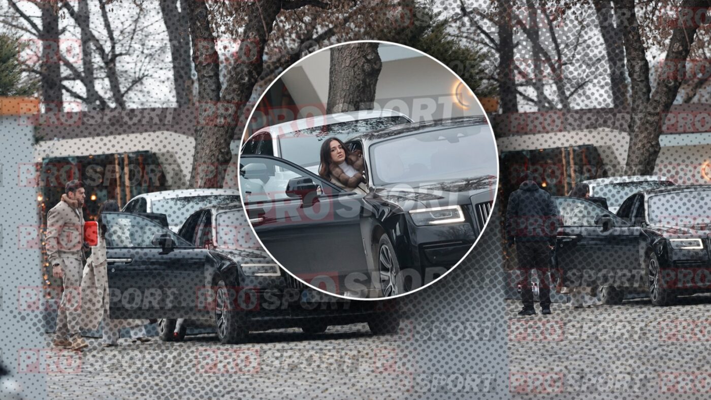 FOTO PAPARAZZI Theodora Becali, „regina imobiliarelor” din familia lui Gigi Becali, și-a scos soțul la restaurant