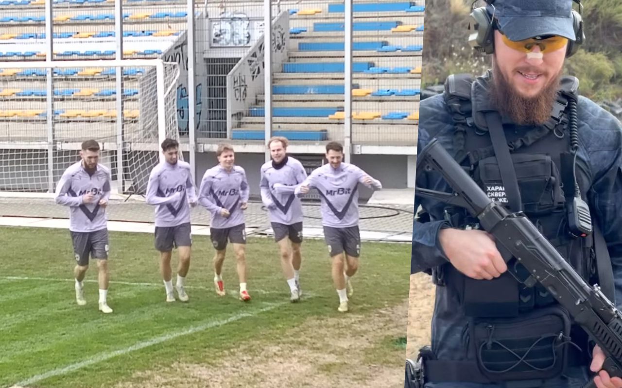 Un fotbalist din Superliga e filmat în timp ce trage cu mitraliera!