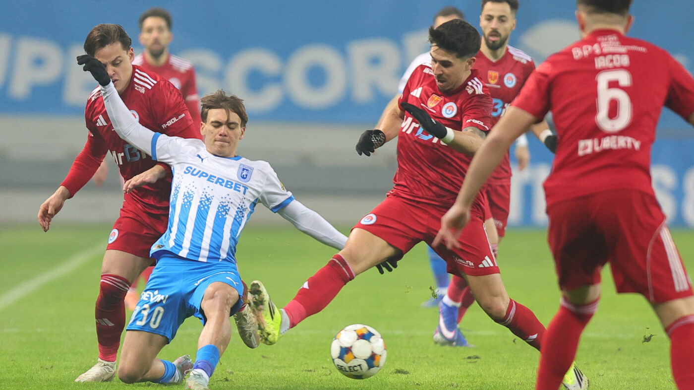 Universitatea Craiova – Oțelul Galați 1-0, în etapa 25 din Superliga. Echipa olteană rămâne în fruntea clasamentului