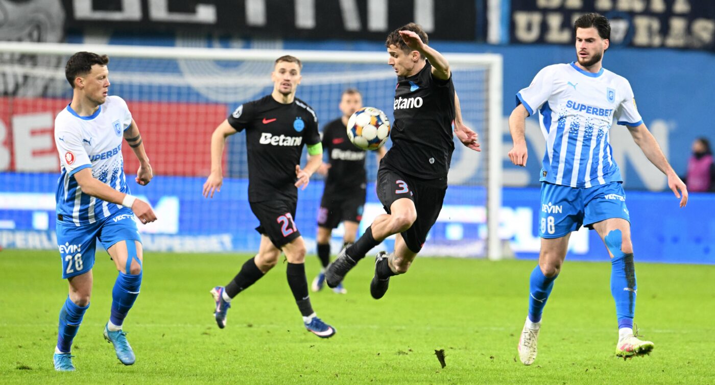 Universitatea Craiova – FCSB, un meci cu rating excelent! Superliga, învinsă doar de giganții Antena 1 și PRO TV