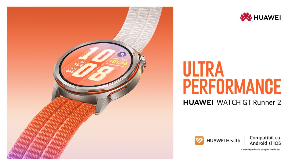 (P) HUAWEI WATCH GT Runner 2. Ceasul inspirat de un maratonist legendar care aduce valoare reală pentru fiecare alergător