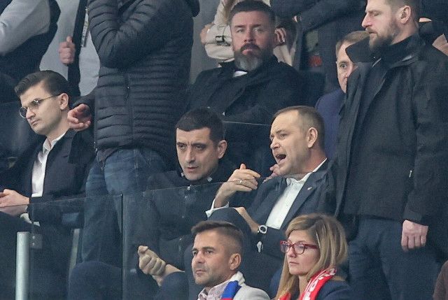 George Simion, surprins alături de preşedintele Poloniei la meciul lui Bogdan Racovițan