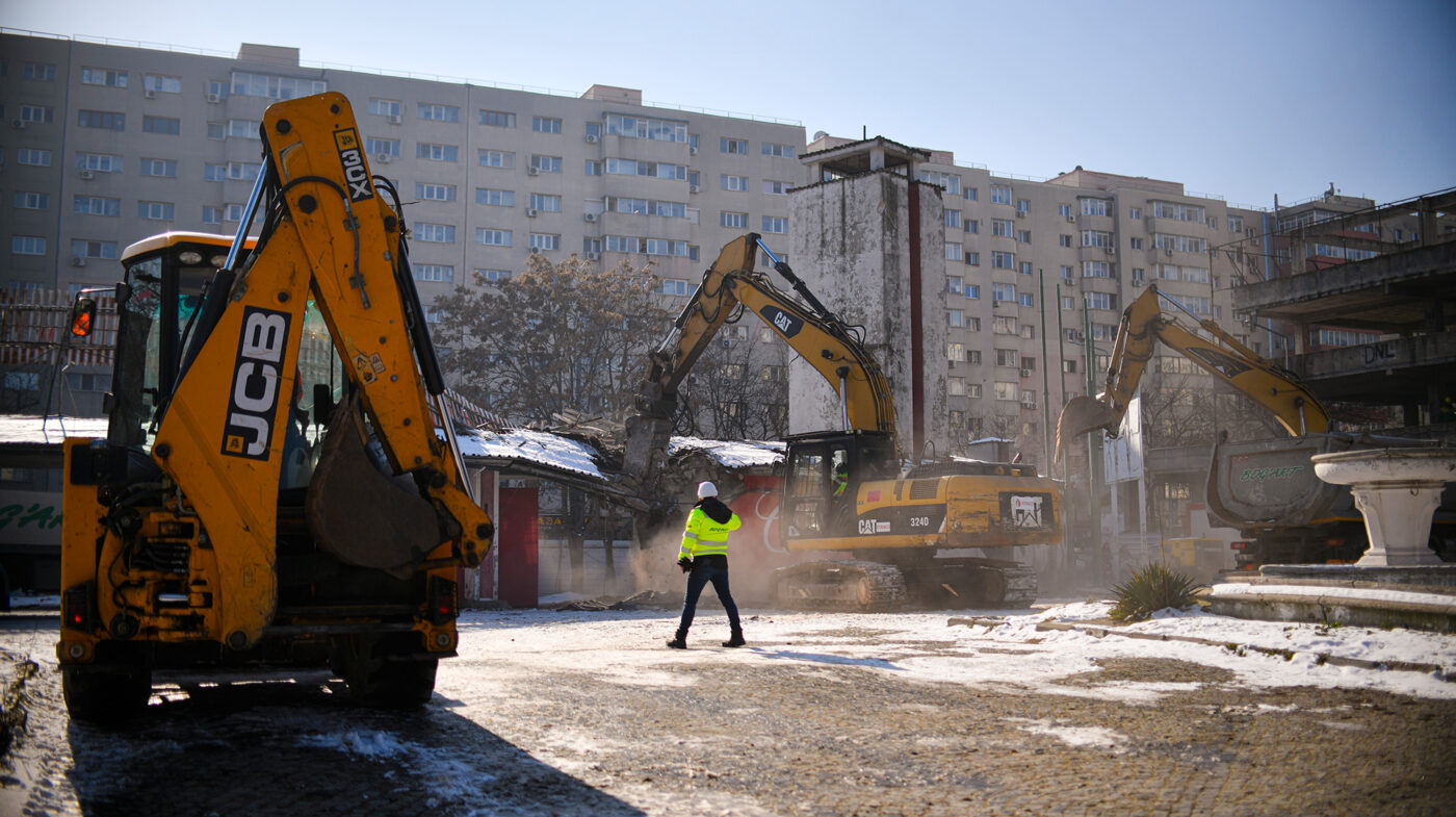 Nocturna din Ștefan cel Mare a fost demontată. Imagini cu locul unde va fi construită bijuteria de 172.000.000 de euro