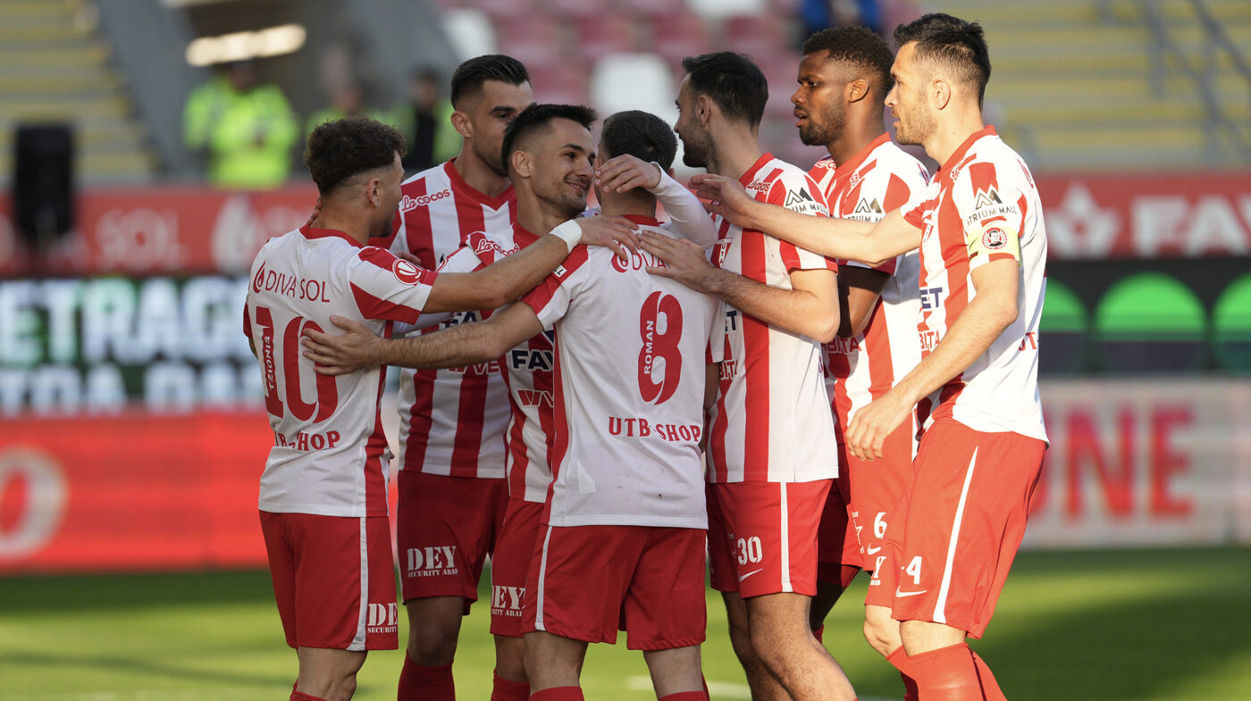UTA – Hermannstadt 3-2, în prima etapă de play-out din Superliga. Victorie a arădenilor, după un meci în care oaspeții au ratat un penalty