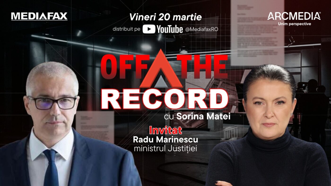 OFF The Record I Invitat: Radu Marinescu, ministrul Justiției