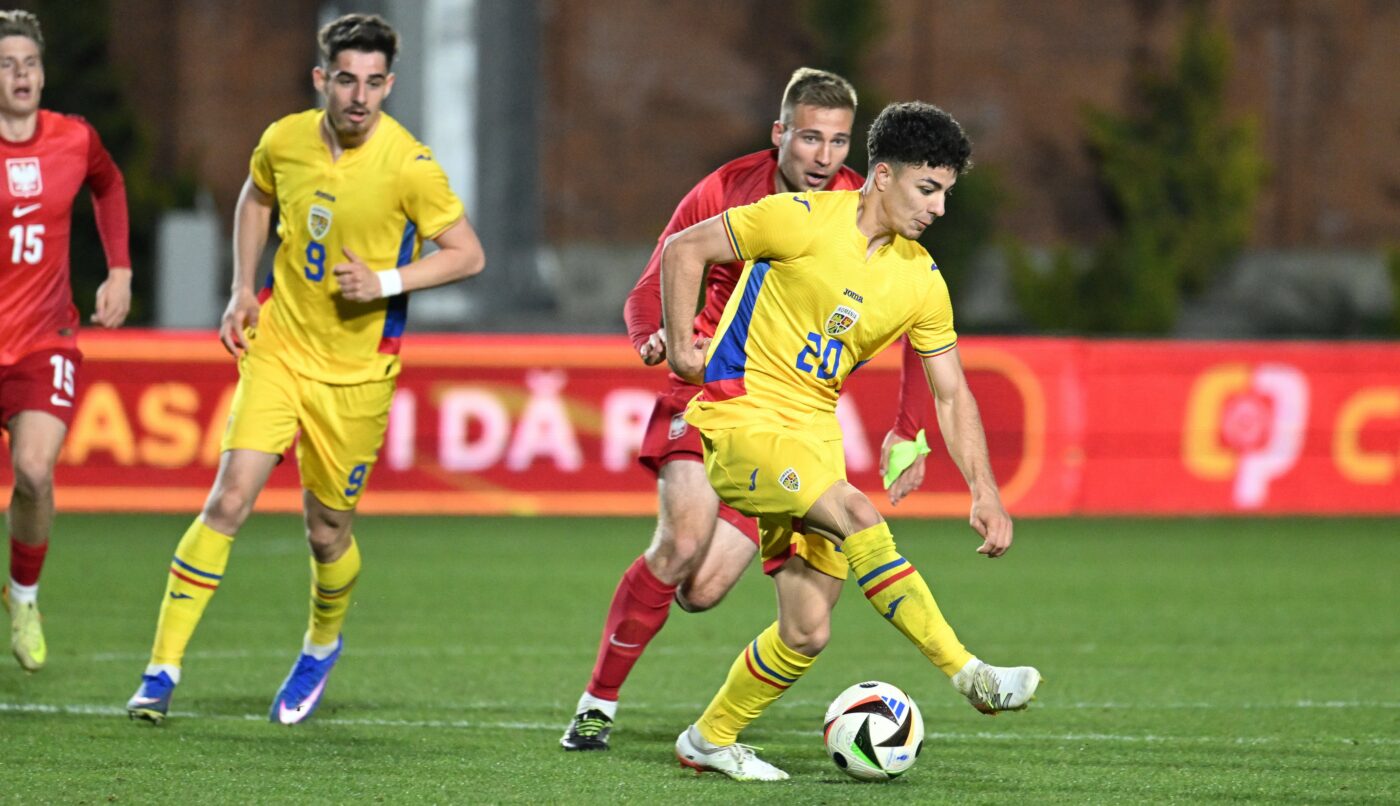 România U20 – Polonia U20 0-1. Fără victorie în Elite League pentru echipa lui Iencsi